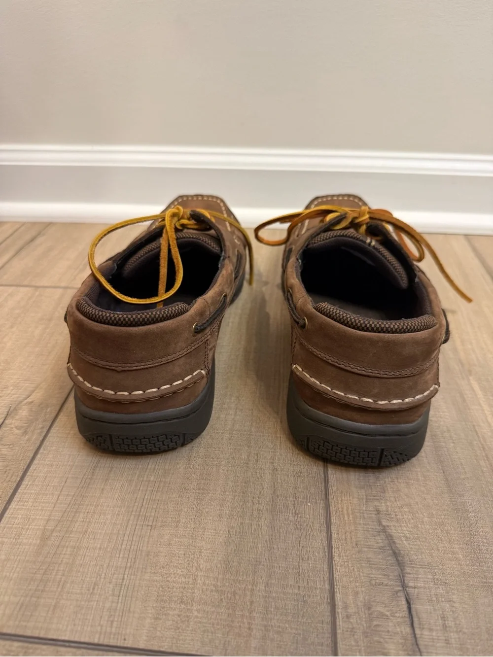 Lanesboro Men's Brown Leather Boat Shoes